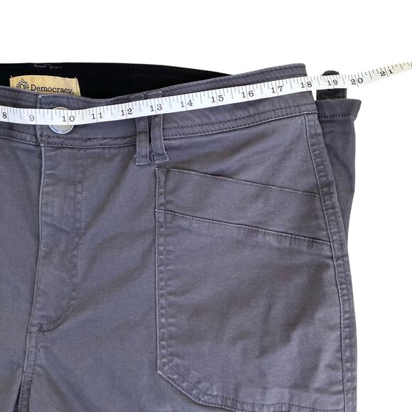 Democracy Sz 16 Ab Solution Cargo Pants Utility Trousers Roll Cuff Grey/Blue - Picture 15 of 16